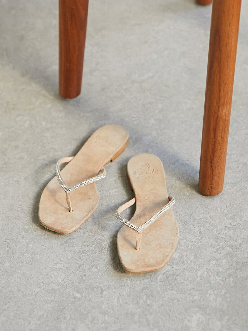 【SALE／40%OFF】Whim Gazette 【il Sandalo of Capri】ビジューサンダル ウィム ガゼット シューズ・靴 サンダル ブラック ベージュ【送料無料】