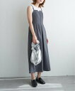 【SALE/30%OFF】notch. サロペットワンピース ノッチ ワンピース・ドレス ワンピース ブラック グレー【送料無料】