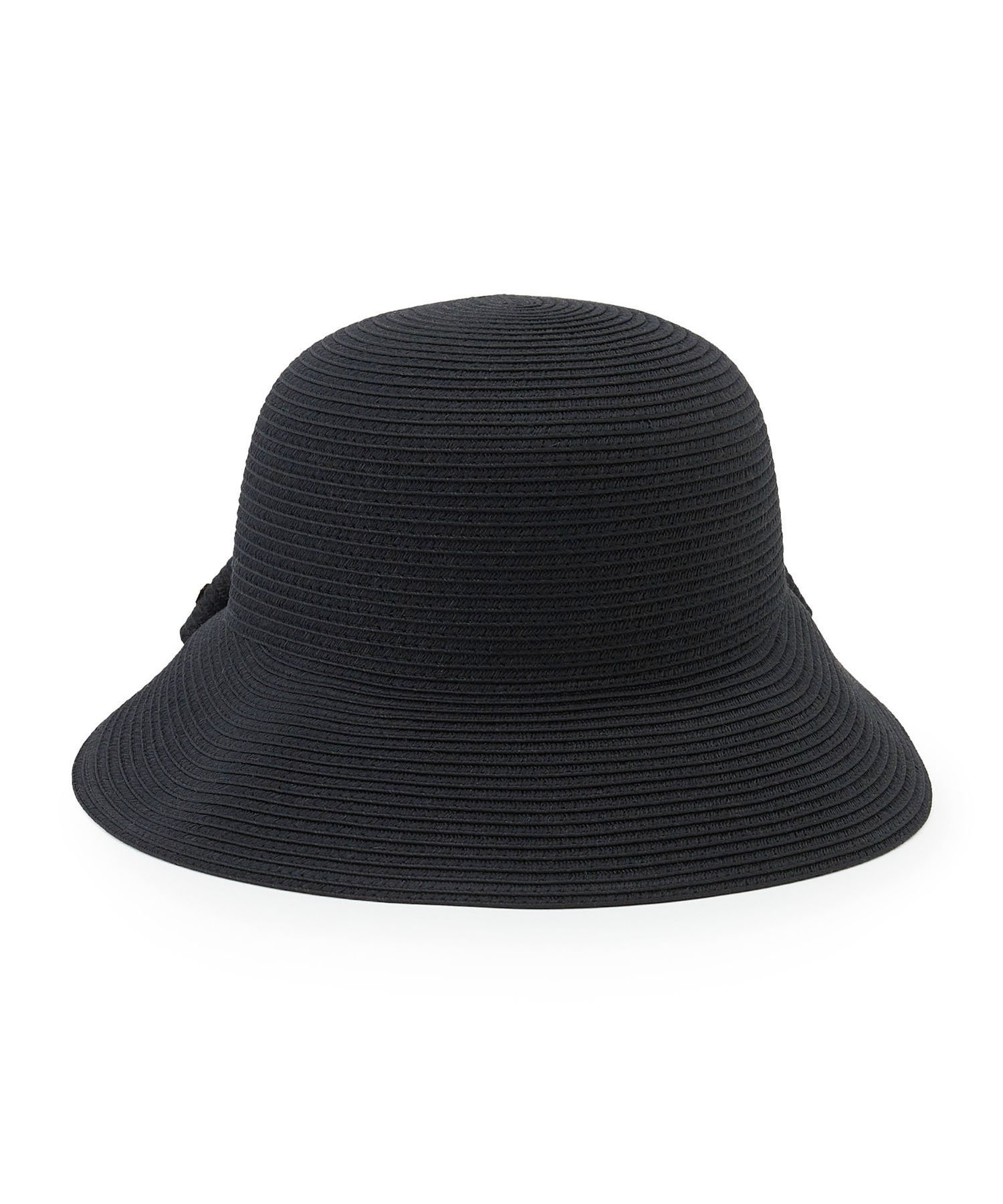 Petit Honfleur バックリボンハット プチオンフルール 帽子 その他の帽子 ブラック ベージュ