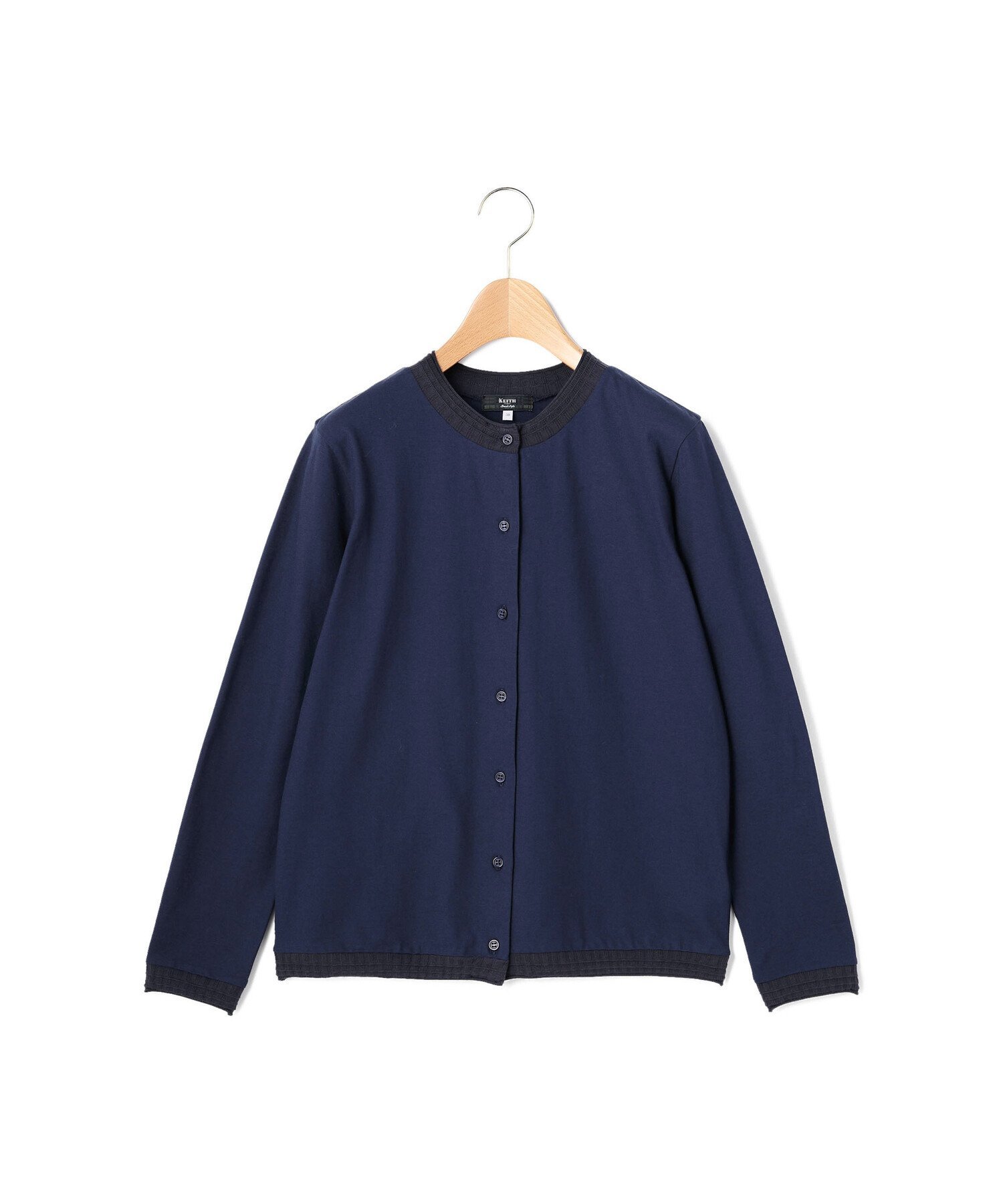 KEITH 【Lサイズ】ハイツイスト天竺カットソー キース トップス カットソー・Tシャツ グリーン ネイビー ホワイト