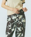 ROSE BUD FLOWER PRINT SCARF ローズバッド ファッション雑貨 スカーフ・バンダナ ブラウン オレンジ ブルー
