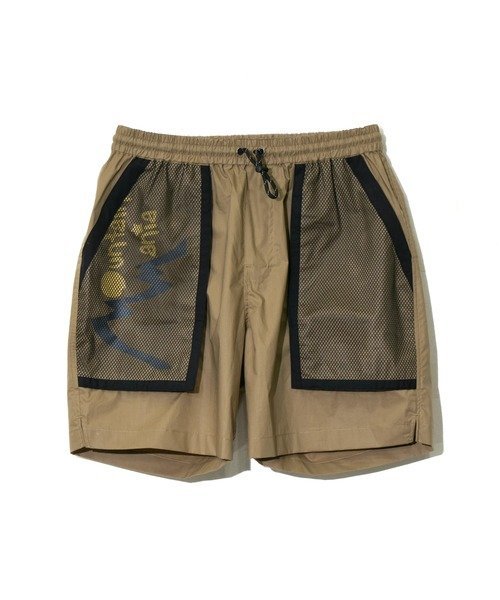 Mountain Mania MOUNTAIN MANIA/マウンテンマニア COOL ICON SHORTS (MENS) ゴースローキャラバン パンツ その他のパンツ グリーン ベージュ ネイビー