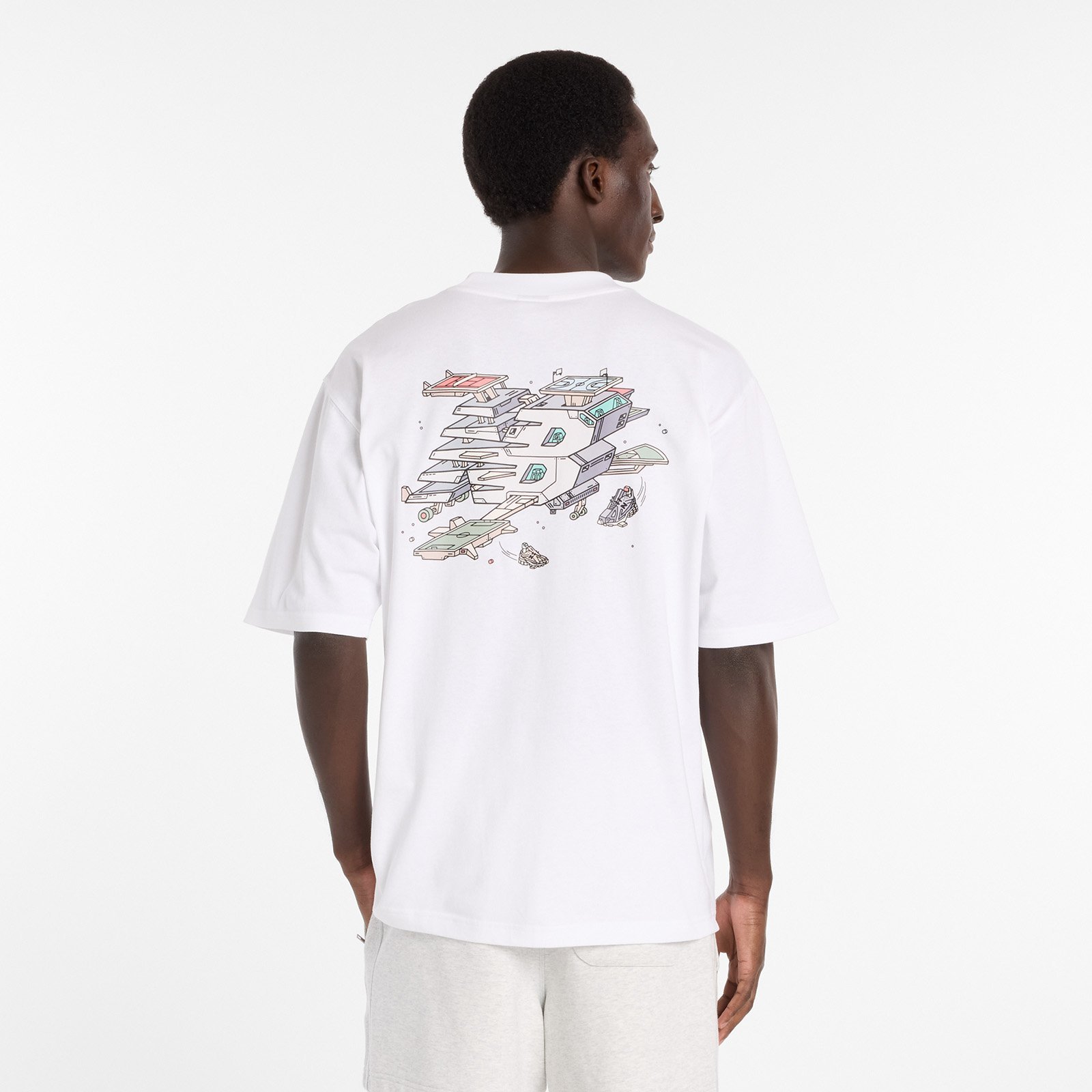Ghica スポーツステーション オーバーサイズドTシャツ ニューバランス トップス カットソー・Tシャツ