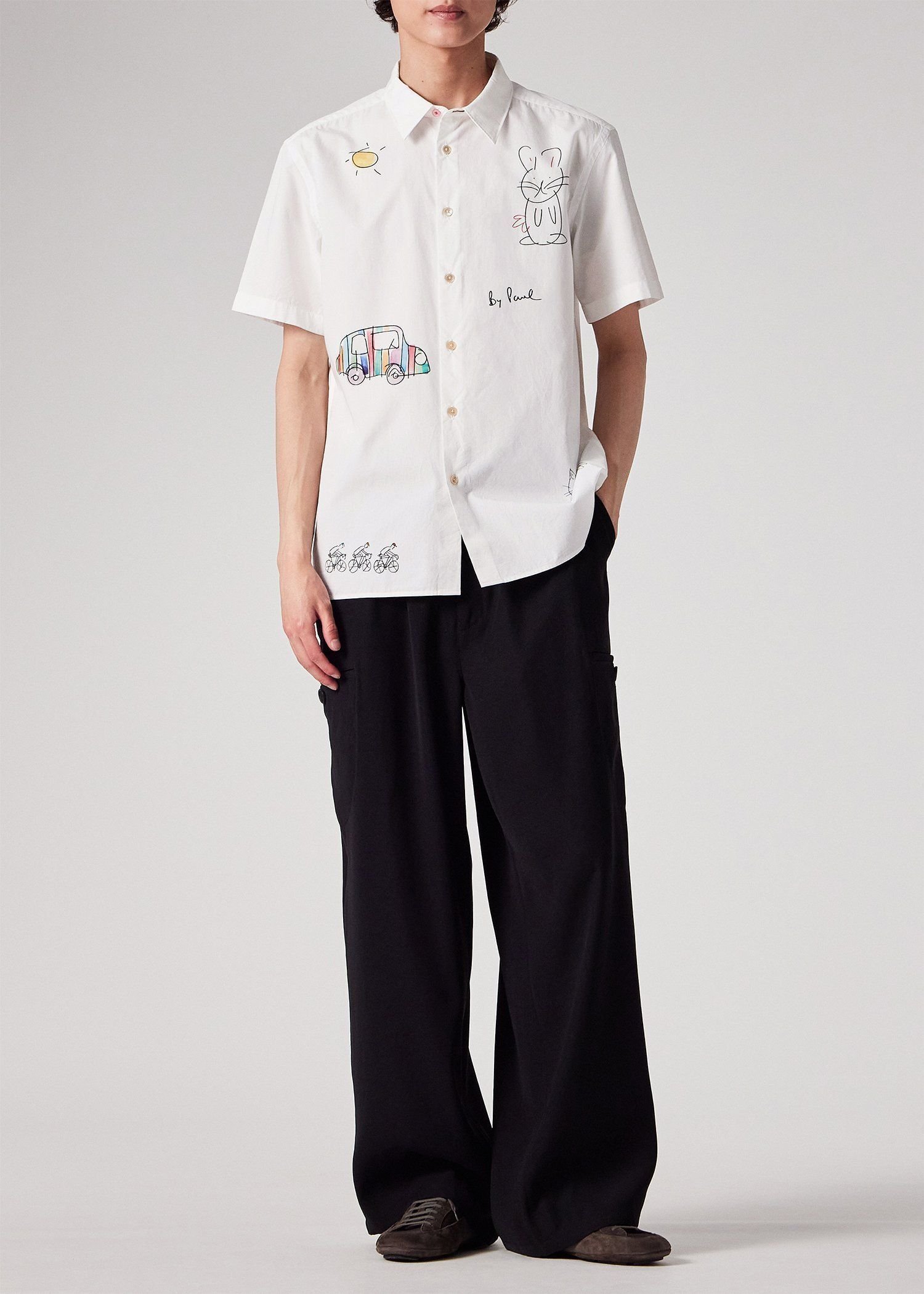 PS Paul Smith Drawn by Paul ドゥードゥル 半袖シャツ ポール・スミス トップス ...