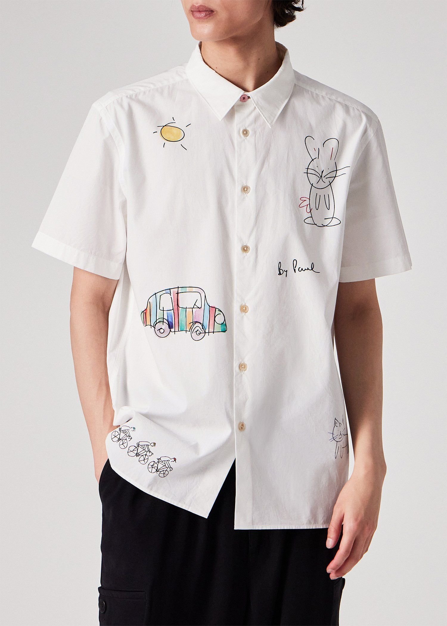 PS Paul Smith Drawn by Paul ドゥードゥル 半袖シャツ ポール・スミス トップス ...