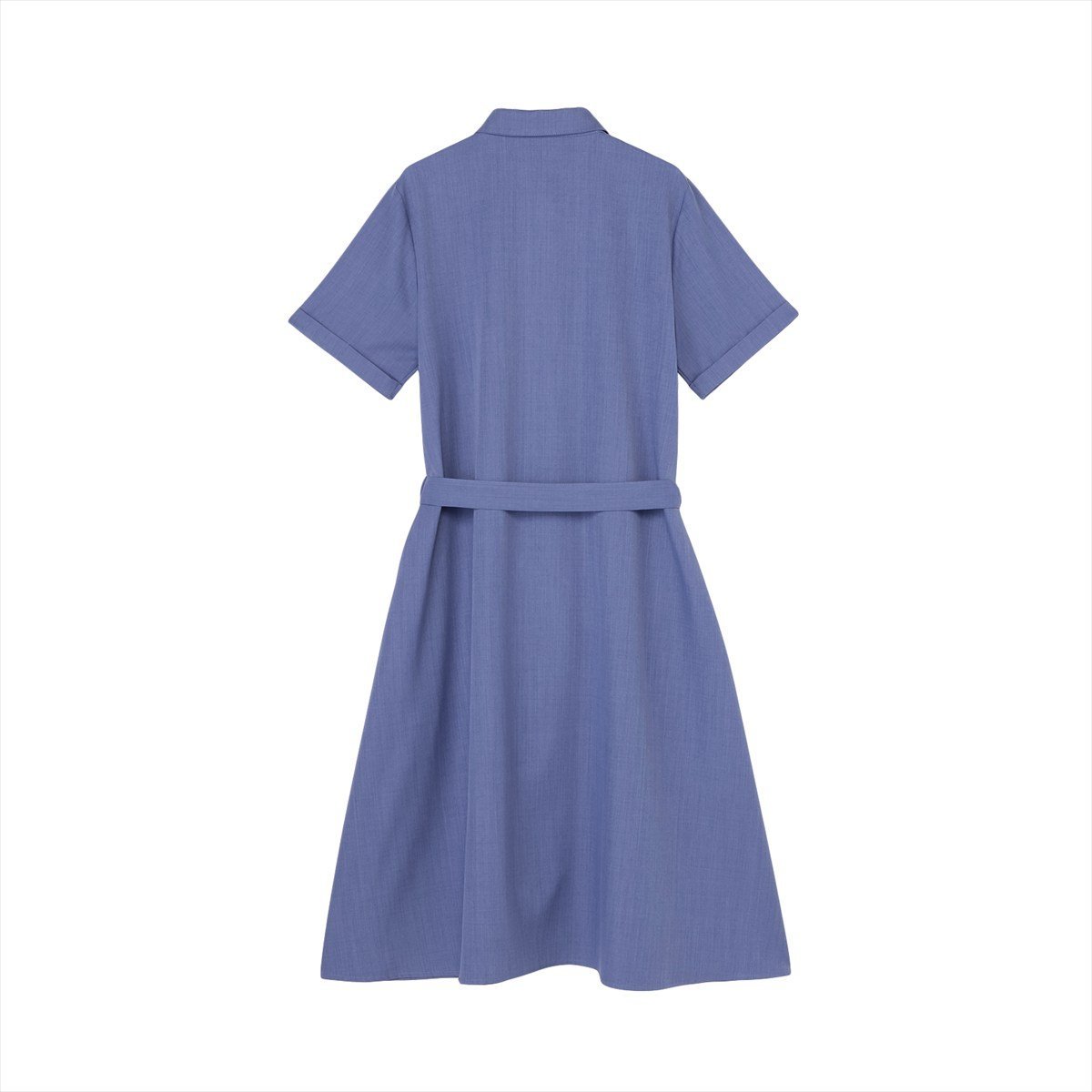 シャツワンピース 麻調合繊素材 五分袖 レディース BL02K100DH40X00-10 トーキョーシャツ ワンピース・ドレス シャツワンピース ブルー