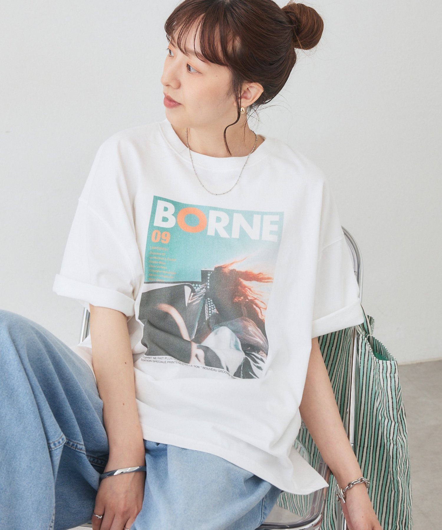 Discoat 【Enlude/ユニセックス】アソートフォトTシャツ ディスコート トップス カットソー・Tシャツ ホワイト グレー【送料無料】