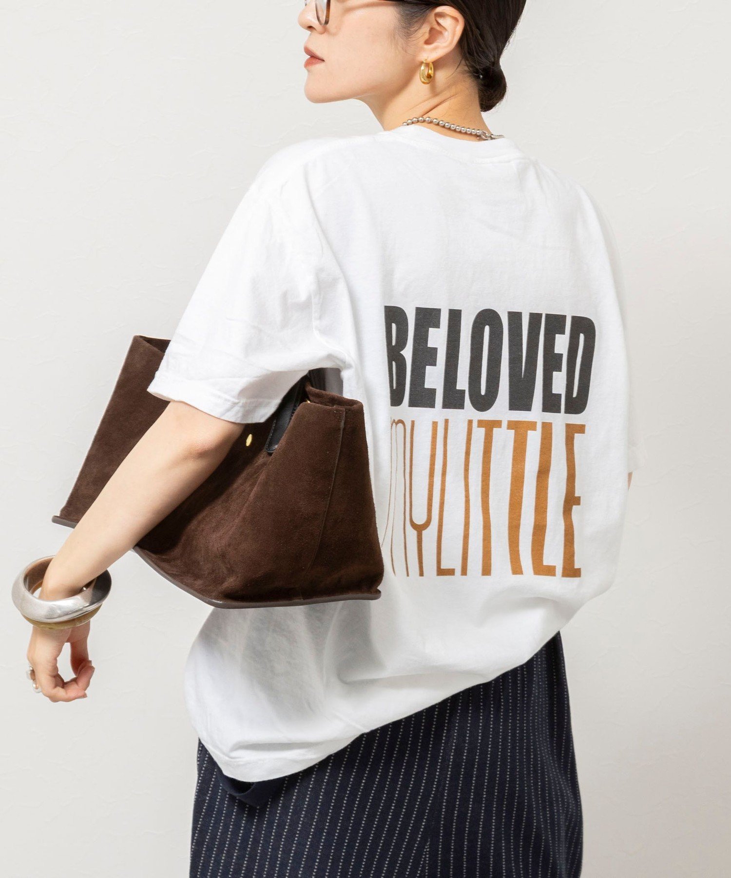 Rie Miller BELOVED MYLITTLE ガーメントダイポケTシャツ ノーリーズ トップス カットソー・Tシャツ ホワイト ワインレッド グレー カーキグリーン