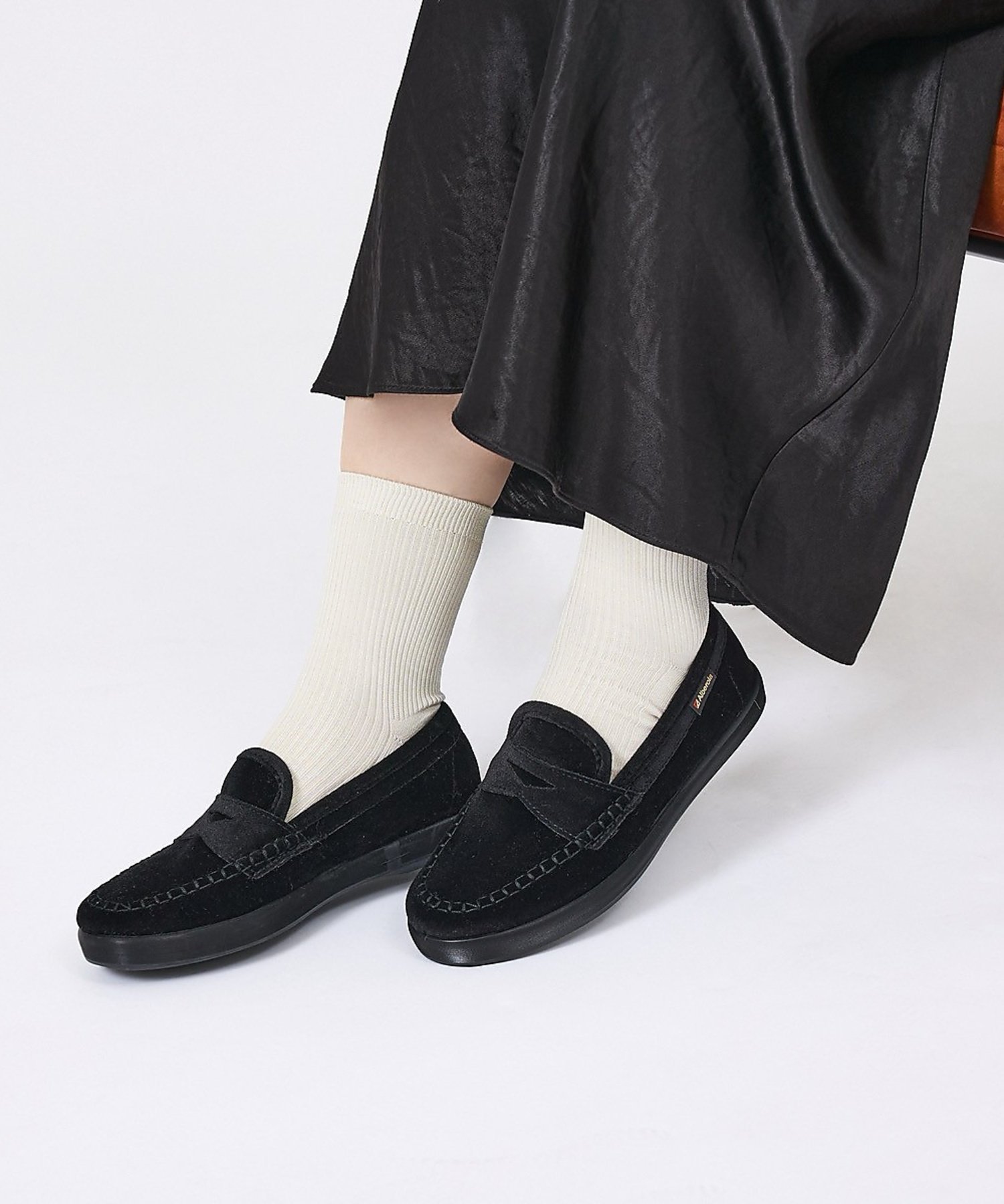 Rouge vif la cle 【ALBEROLA / アルベローラ】ベルベットローファー/シューズ【予約】 ルージュ・ヴィフ ラクレ シューズ・靴 その他のシューズ・靴 ブラウン ブラック【送料無料】