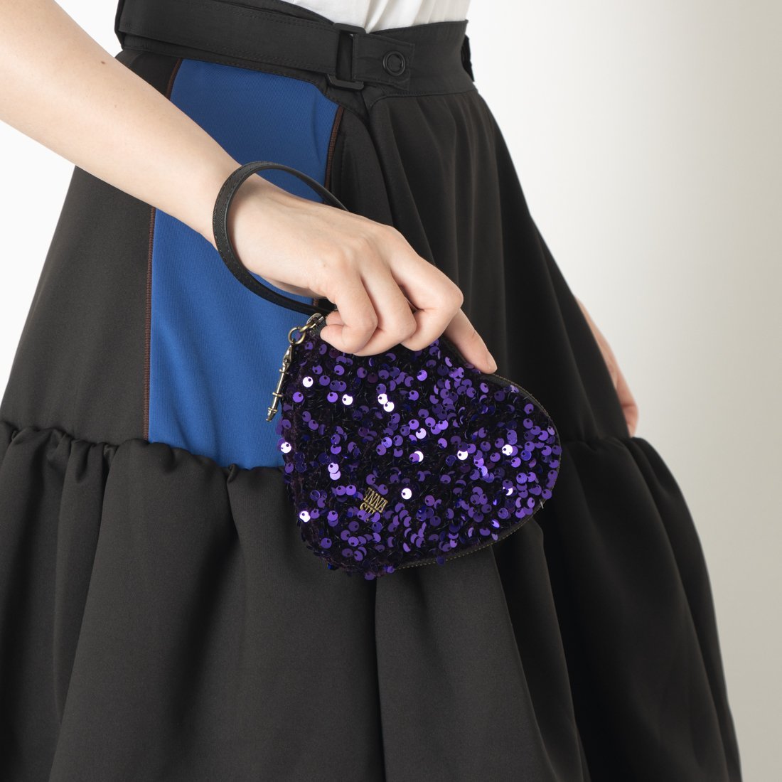 アナスイ ANNA SUI ハートロック ポーチ クイーポ 財布・ポーチ・ケース ポーチ パープル