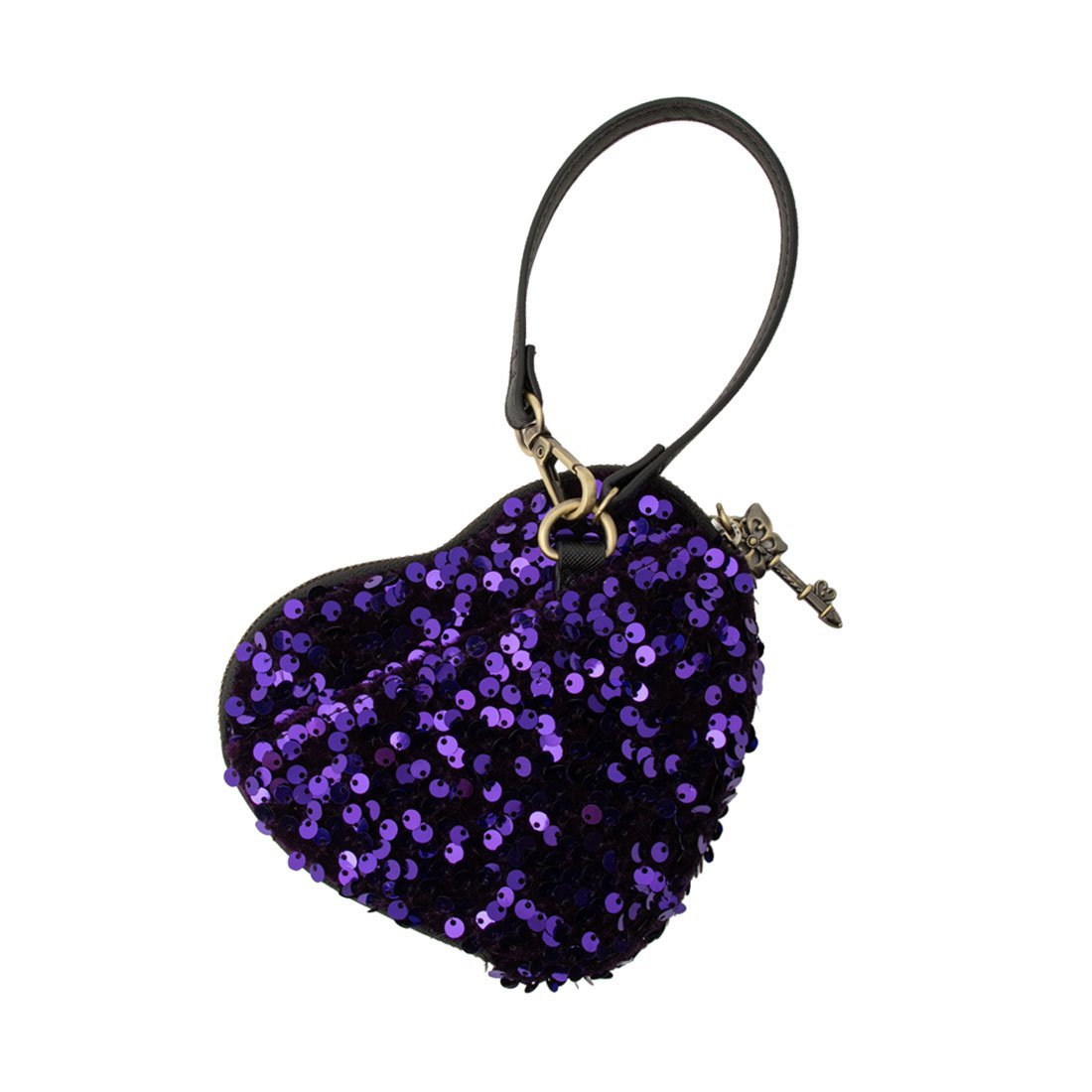 アナスイ ANNA SUI ハートロック ポーチ クイーポ 財布・ポーチ・ケース ポーチ パープル