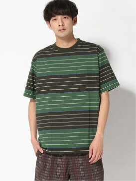 【SALE/50%OFF】BEAMS MEN BEAMS PLUS / マルチ ポケット ボーダーTシャツ ビームス メン カットソー Tシャツ ブラウン ネイビー オレンジ