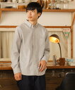 BEAMS HEART MEN BEAMS HEART / コーヒー刺繍 ボタンダウン ネルシャツ ビームス ハート トップス シャツ・ブラウス グレー ベージュ ネイビー【送料無料】