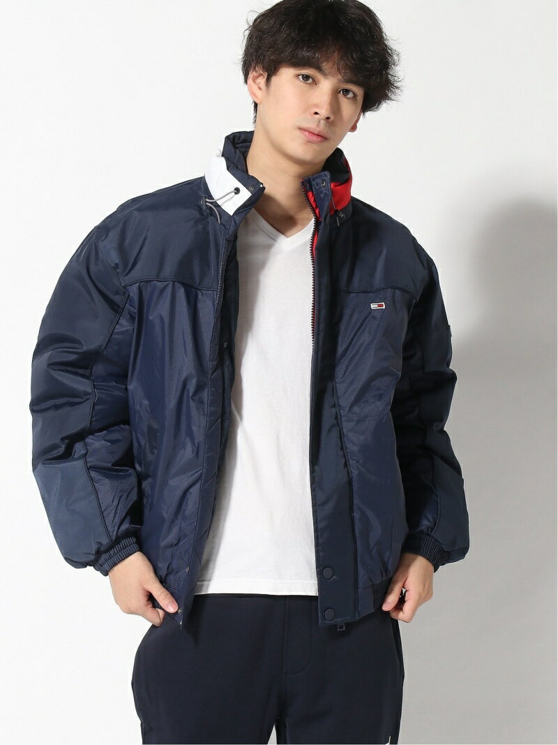 【SALE／70%OFF】TOMMY JEANS (M)TOMMY HILFIGER(トミーヒルフィガー) TJM BRANDED COLLAR JACKET トミーヒルフィガー ジャケット・アウター その他のジャケット・アウター ネイビー【送料無料】