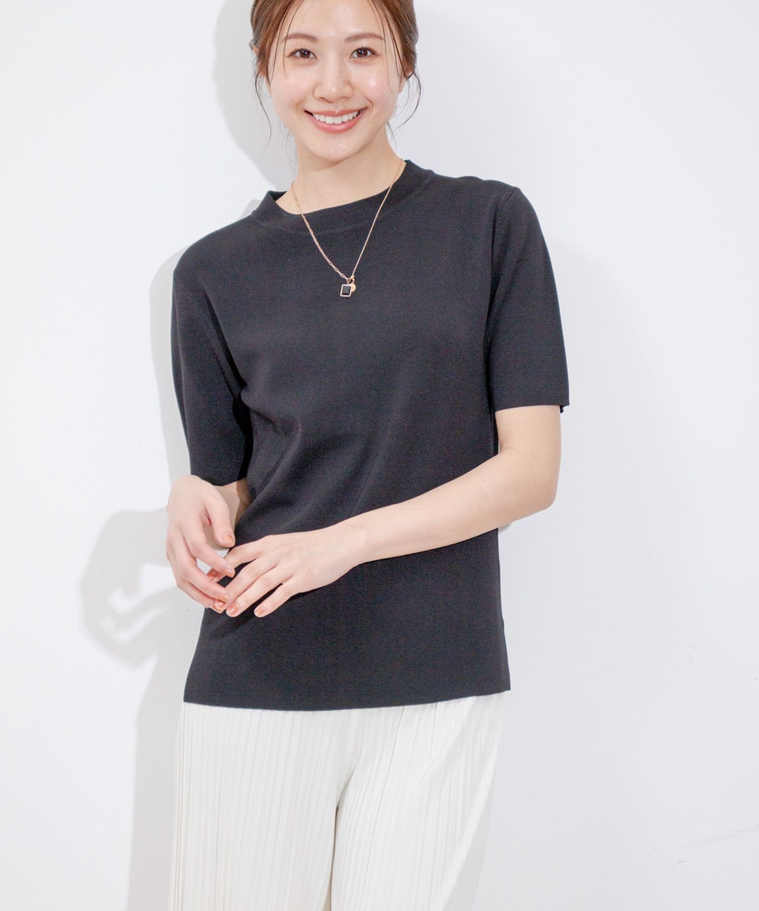 【SALE／50%OFF】JAYRO Tライクプルオーバーニット ジャイロ トップス ニット ピンク ブラック ホワイト ベージュ ブルー