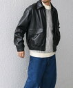 【SALE/40%OFF】SHIPS any SHIPS any: オーバーサイズ A-2 ブルゾン◇ シップス ジャケット・アウター ブルゾン・ジャンパー ブラウン ブラック【送料無料】