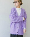 【SALE/57%OFF】URBAN RESEARCH ITEMS ミックスシャギーカーディガン アーバンリサーチアイテムズ トップス ニット パープル ホワイ...
