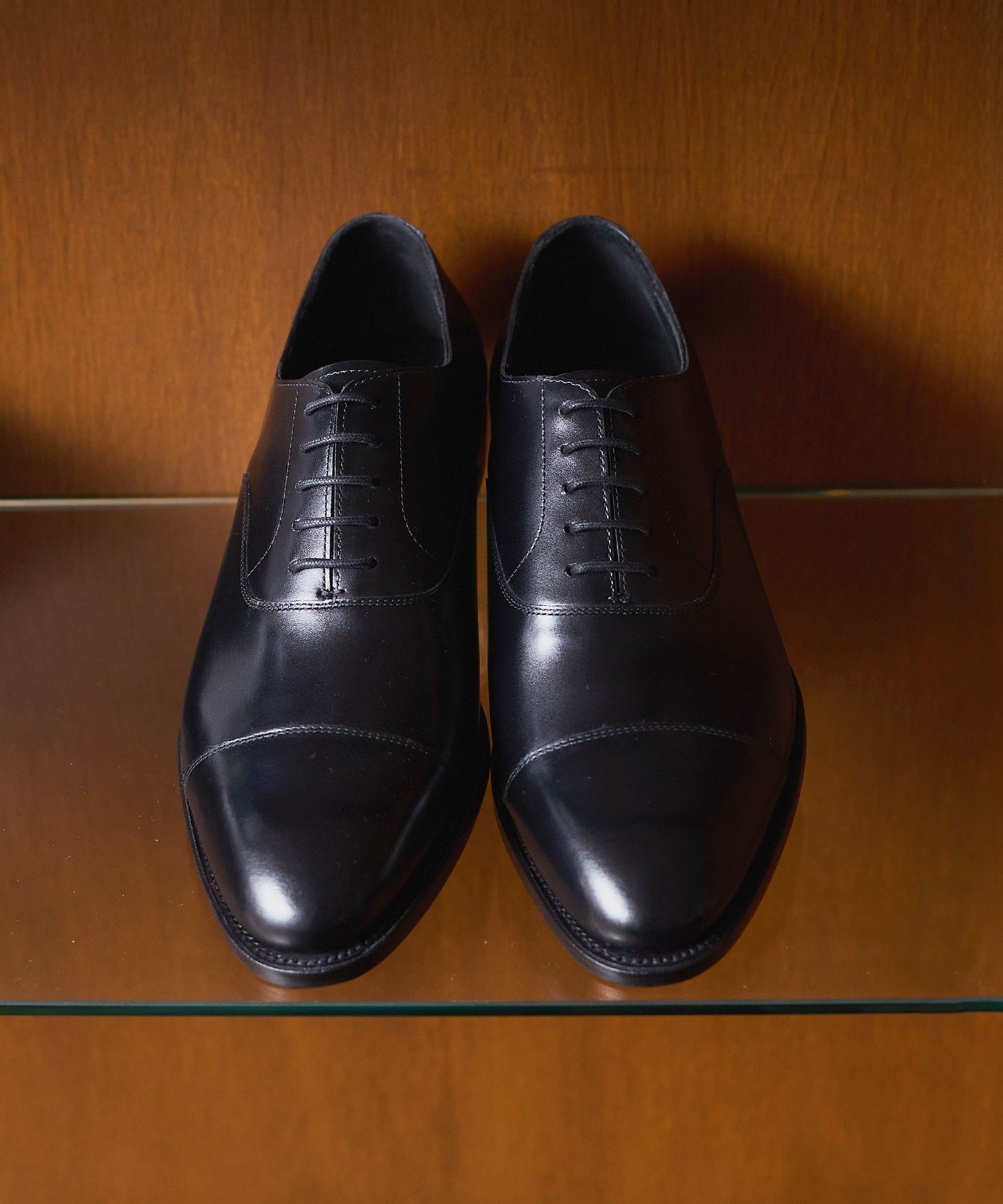 SHIPS MEN 【SHIPS別注】Lo spago: ストレート チップ シューズ シップス シューズ・靴 レースアップ・ドレスシューズ ブラック【送料無料】