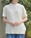axes femme ニットベスト*Tシャツセット アクシーズファム トップス ニット ベージュ グレー ブルー【送料無料】(4)