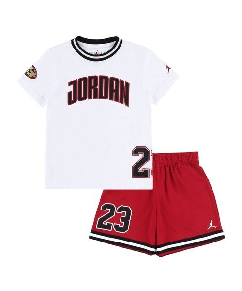 Jordan キッズ(105-120cm) セット商品 JORDAN(ジョーダン) JDB JORDAN PLAY-OFF MESH SHORT ルーキーキッズ トップス その他のトップス レッド【送料無料】