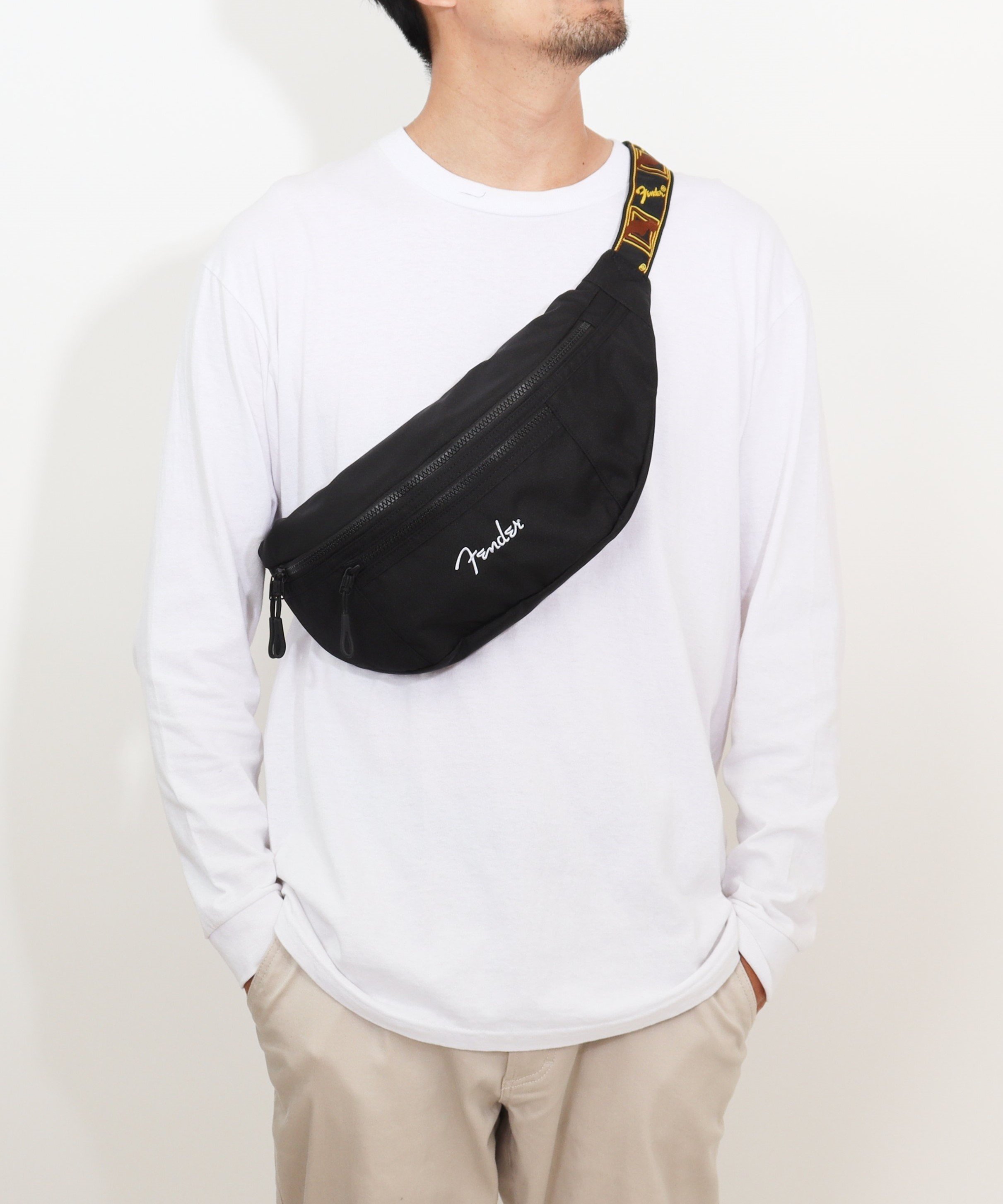 BACKYARD FAMILY Fender ボディバッグ ローラ バッグ ボディバッグ・ウエストポーチ グレー ブラック【送料無料】