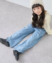 CIAOPANIC TYPY 【WEB限定】【KIDS】配色ハマグリステッチ微フレアパンツ チャオパニックティピー パンツ その他のパンツ ブルー グレー ブラ...