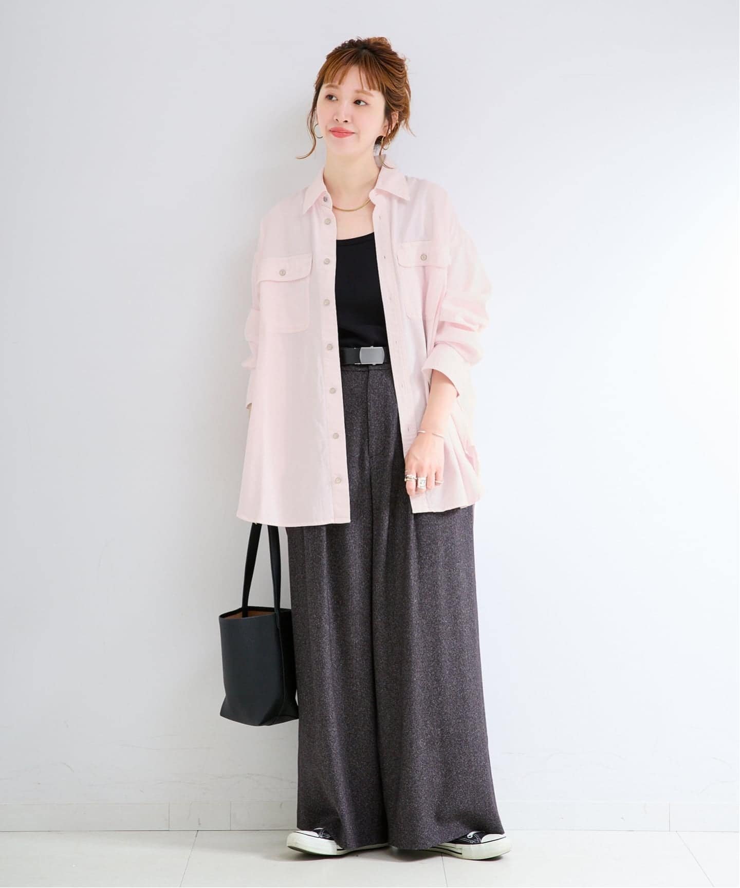 《追加予約》ウォッシャブル / DU JOUR / デュ ジュール JEAN LABOR SHIRT ベーセーストック トップス シャツ・ブラウス ピンク