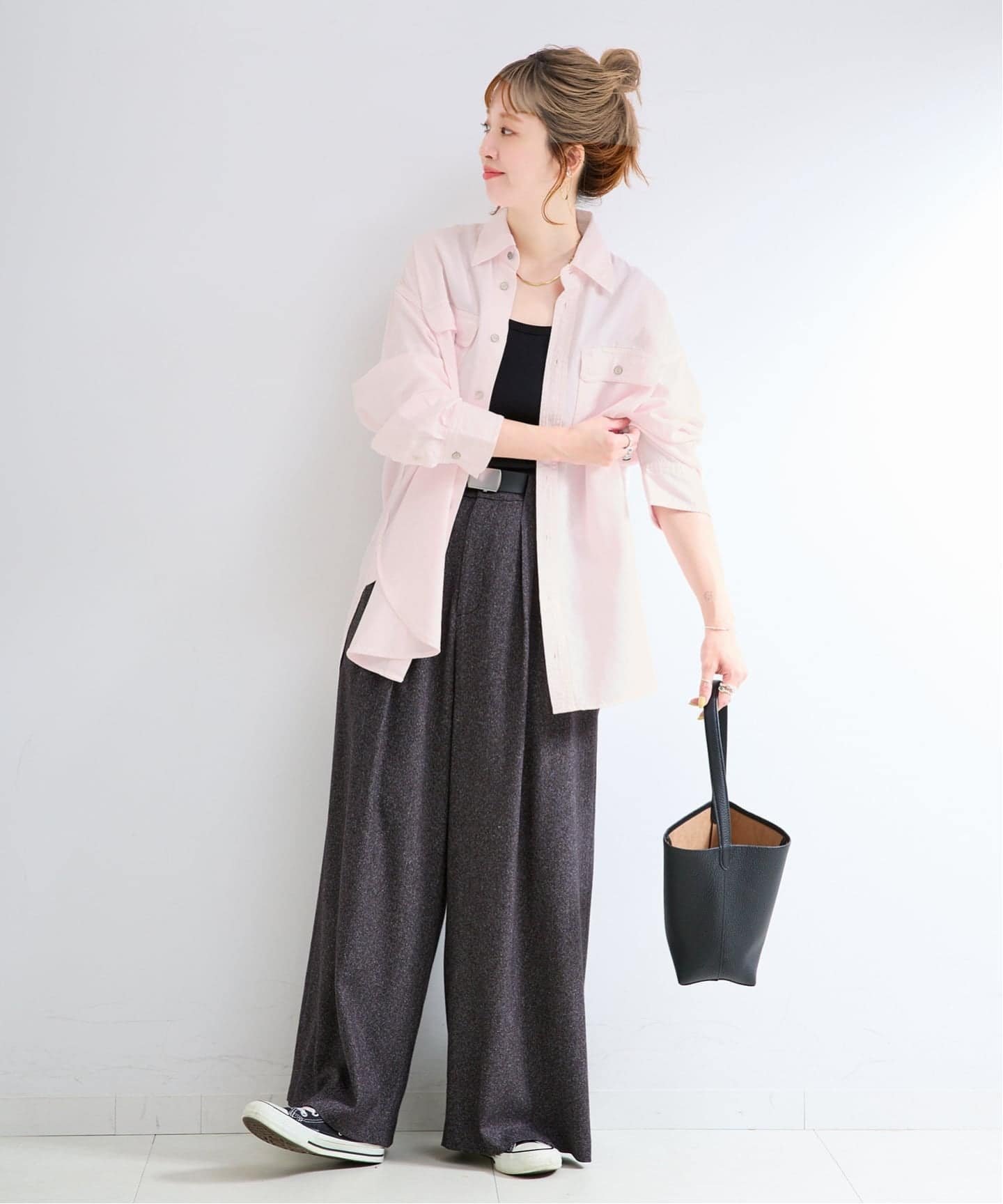 《追加予約》ウォッシャブル / DU JOUR / デュ ジュール JEAN LABOR SHIRT ベーセーストック トップス シャツ・ブラウス ピンク