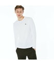 LACOSTE クルーネックTシャツ(長袖) ラコステ カットソー Tシャツ ホワイト ブラック ネイビー【送料無料】