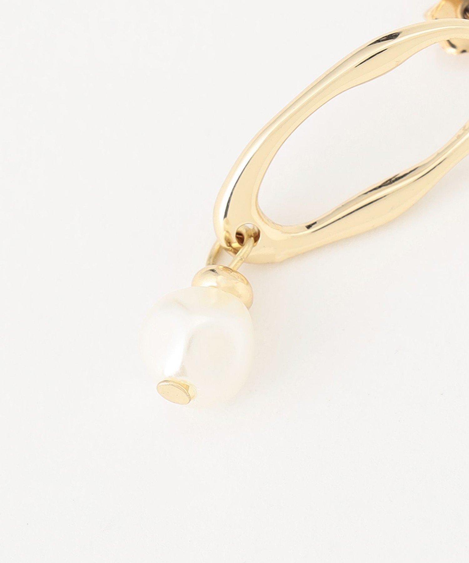 【SALE／20%OFF】ANY オーバルパールピアス(両耳用) エニィ アクセサリー・腕時計 ピアス ゴールド