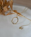 SENTI RING NECKLACE WAVE GD ウエーブリング*チェーンネックレス(シルバー925*金メッキ) コンポジット アクセサリー・腕時計 ネッ...