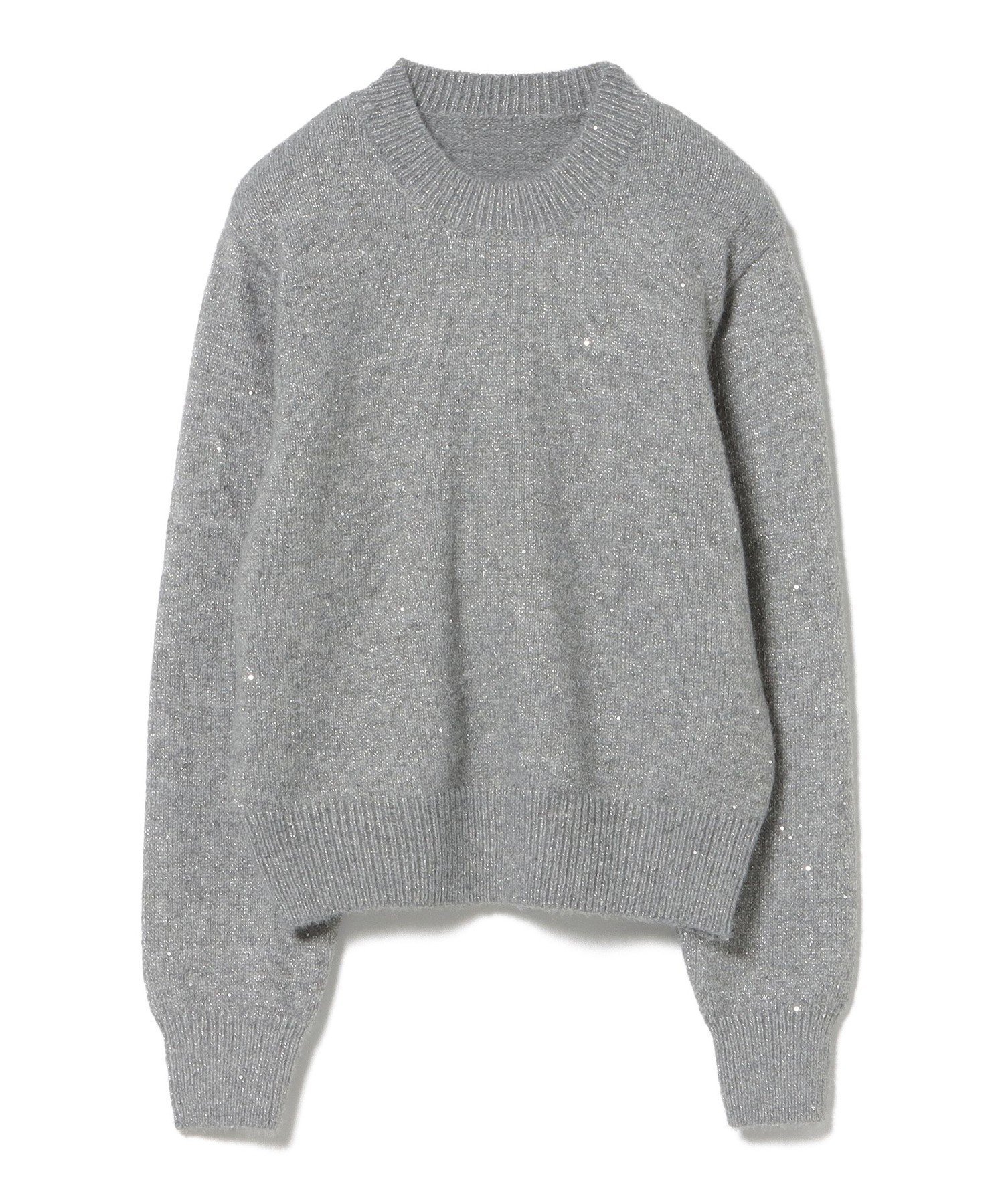 【SALE／30%OFF】BEAMS HEART WOMEN スパンコール フェザー プルオーバー ビームス ハート トップス ニット ホワイト グリーン ベージュ【送料無料】