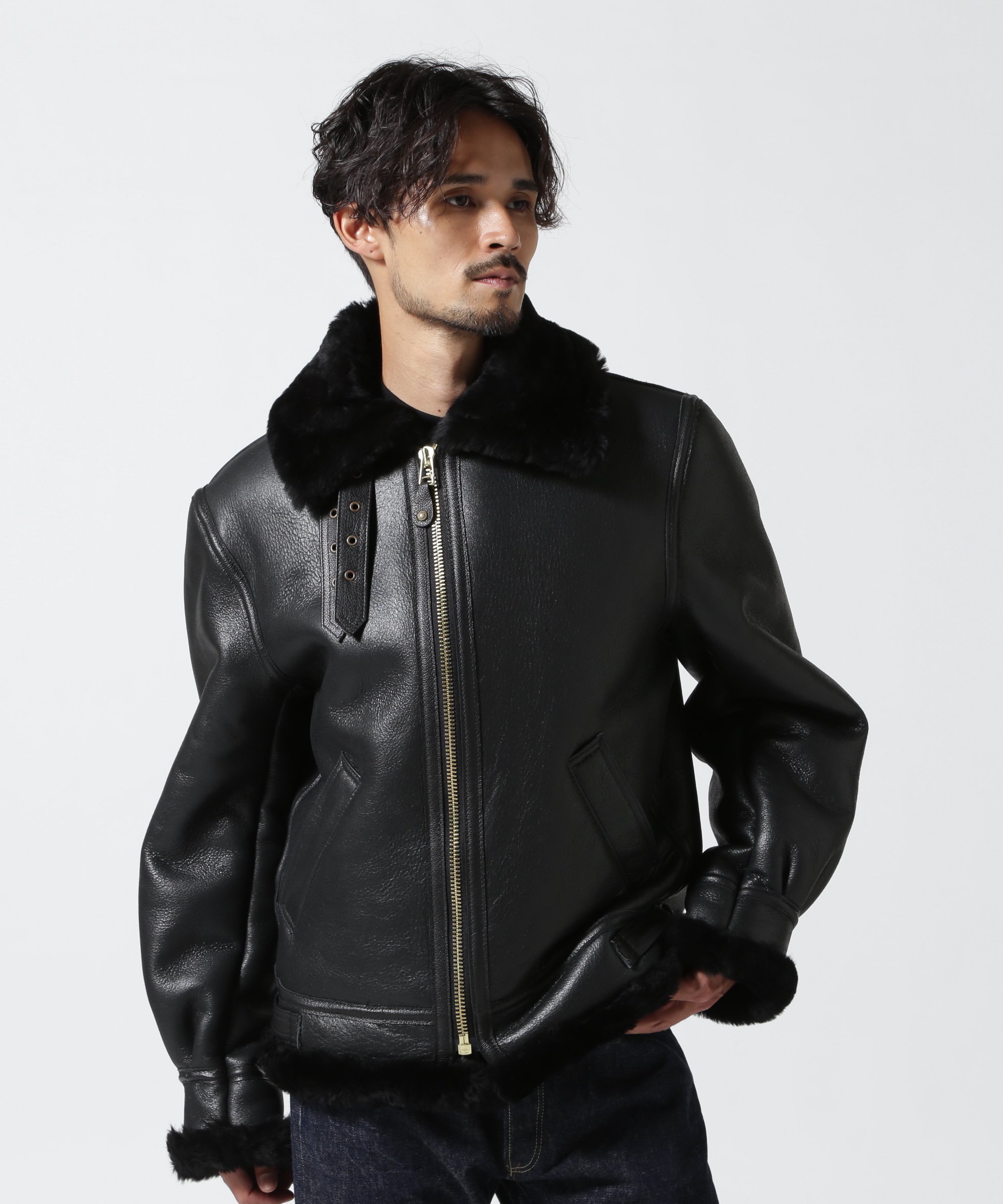 Schott 257S B-3 BOMBER JACKET/ボンバージャケット ショット ジャケット・アウター ライダースジャケット ブラック ブラウン【送料無料】