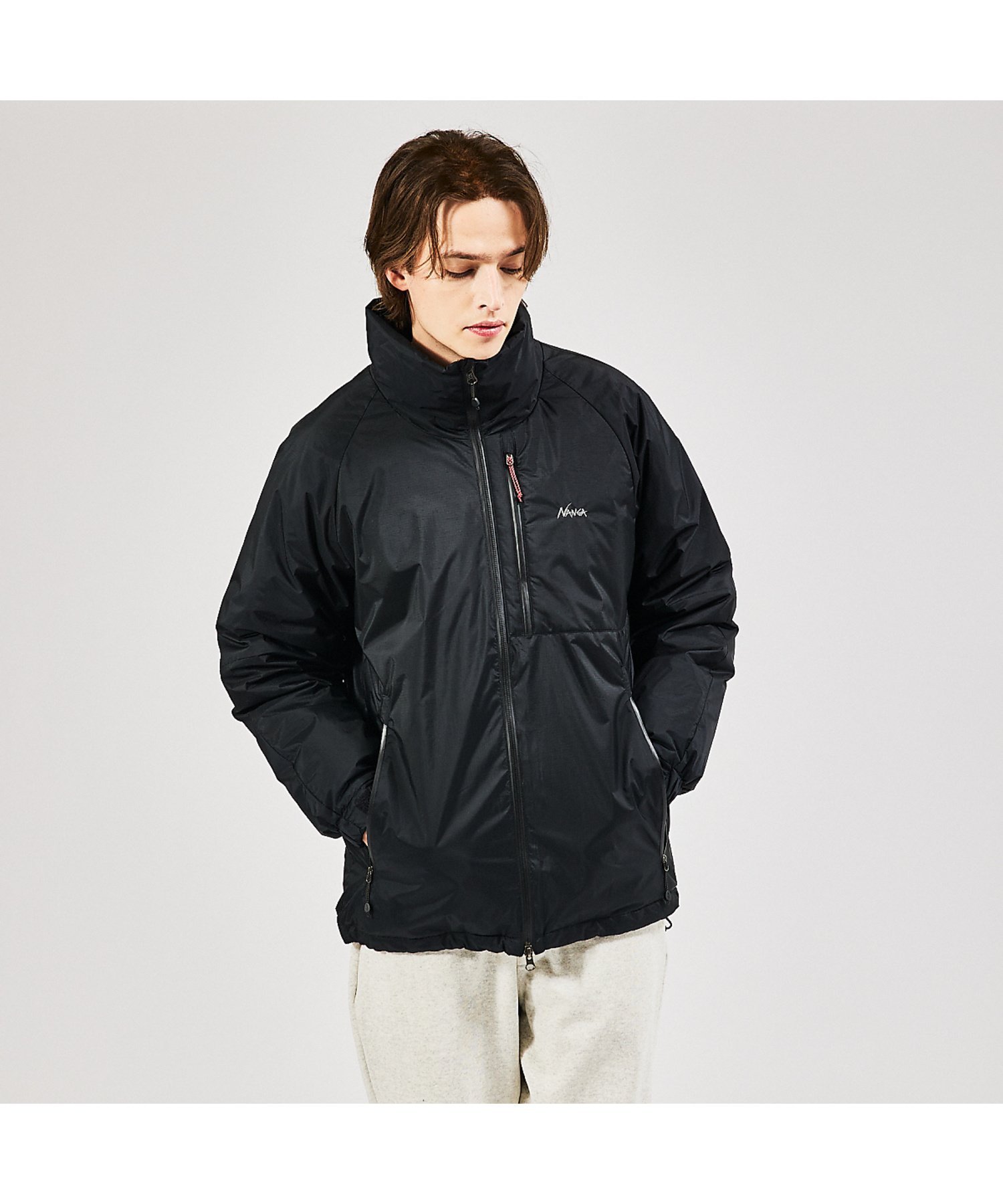 ABAHOUSE LASTWORD 【NANGA/ナンガ】AURORA TEX DOWN STAND COLLAR アバハウス ジャケット・アウター ダウンジャケット・ダウンベスト ブラック【送料無料】