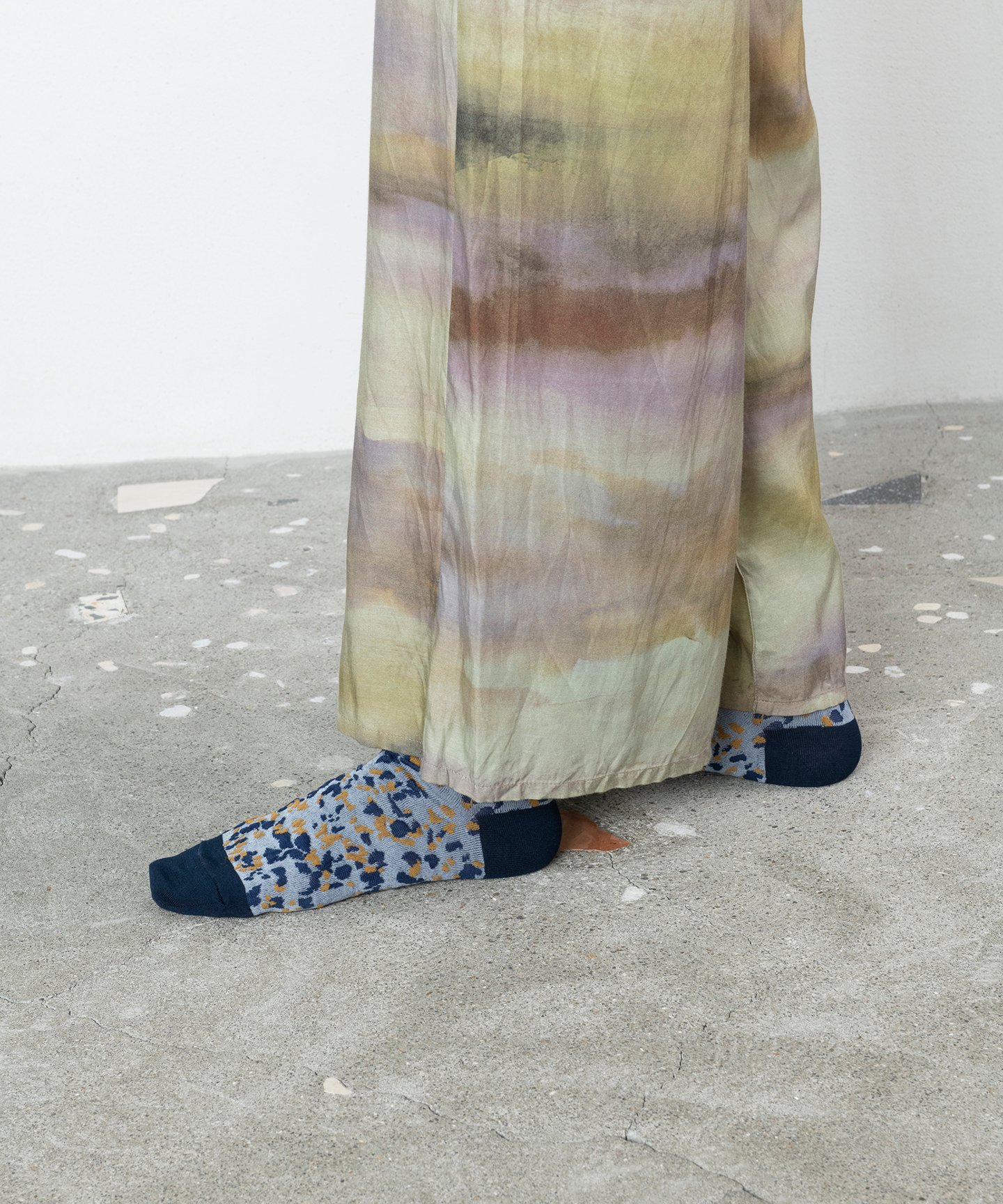 TRICOTE TERRAZZO BUMPY SOCKS トリコテ 靴下・レッグウェア 靴下 ネイビー ブラウン