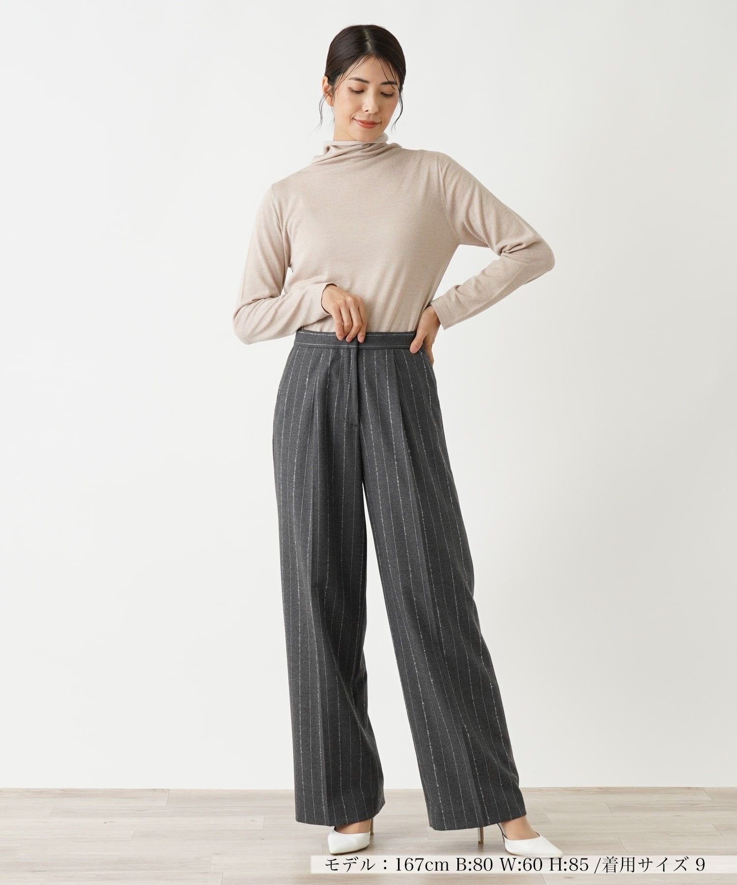 Leilian PLUS HOUSE パンツ レリアン プラスハウス パンツ その他のパンツ グレー