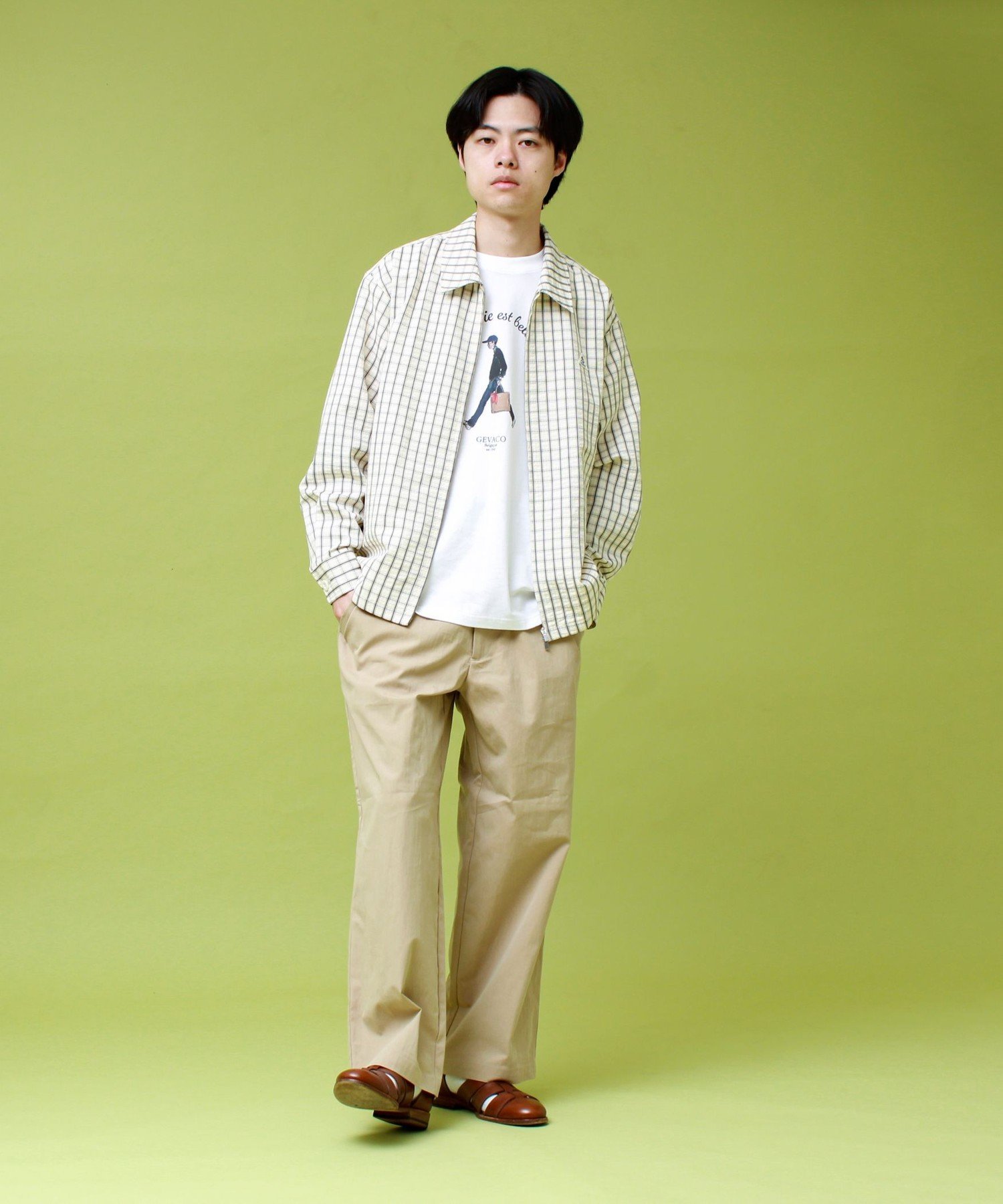 【GEVACO/ゲバコ】コットンナイロンイージーパンツ フレディ アンド グロスター パンツ その他のパンツ グレー ベージュ