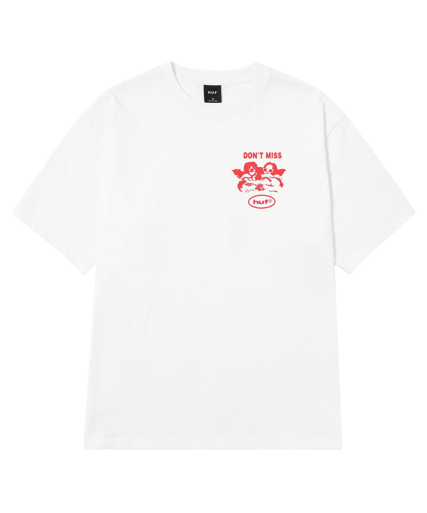 HUF AFTER MIDNIGHT TEE / HUF ハフ Tシャツ ハフ トップス カットソー・Tシャツ ホワイト ブラック【送料無料】