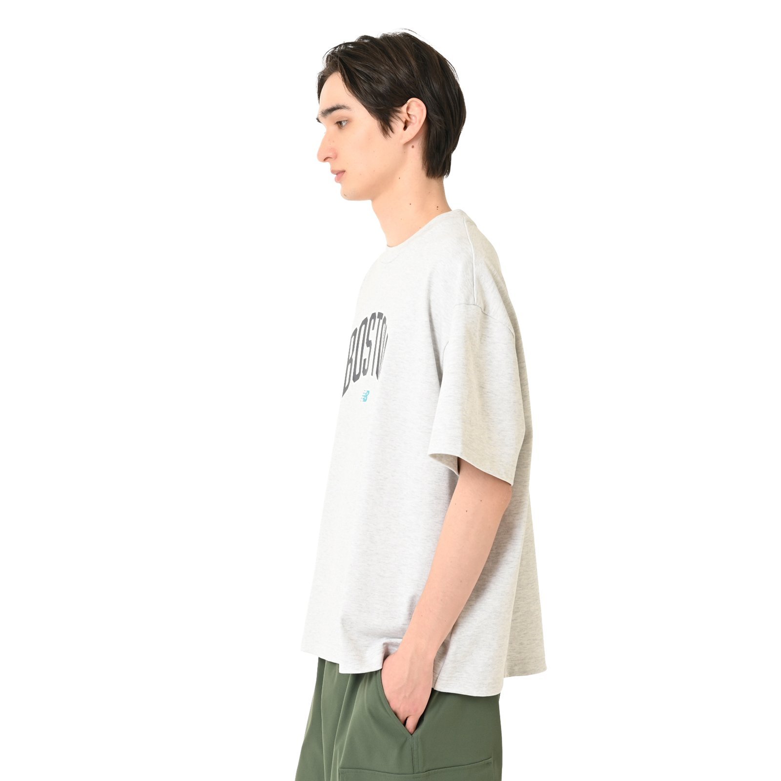 エンブロイダリードNBショートスリーブTシャツ ニューバランス トップス カットソー・Tシャツ
