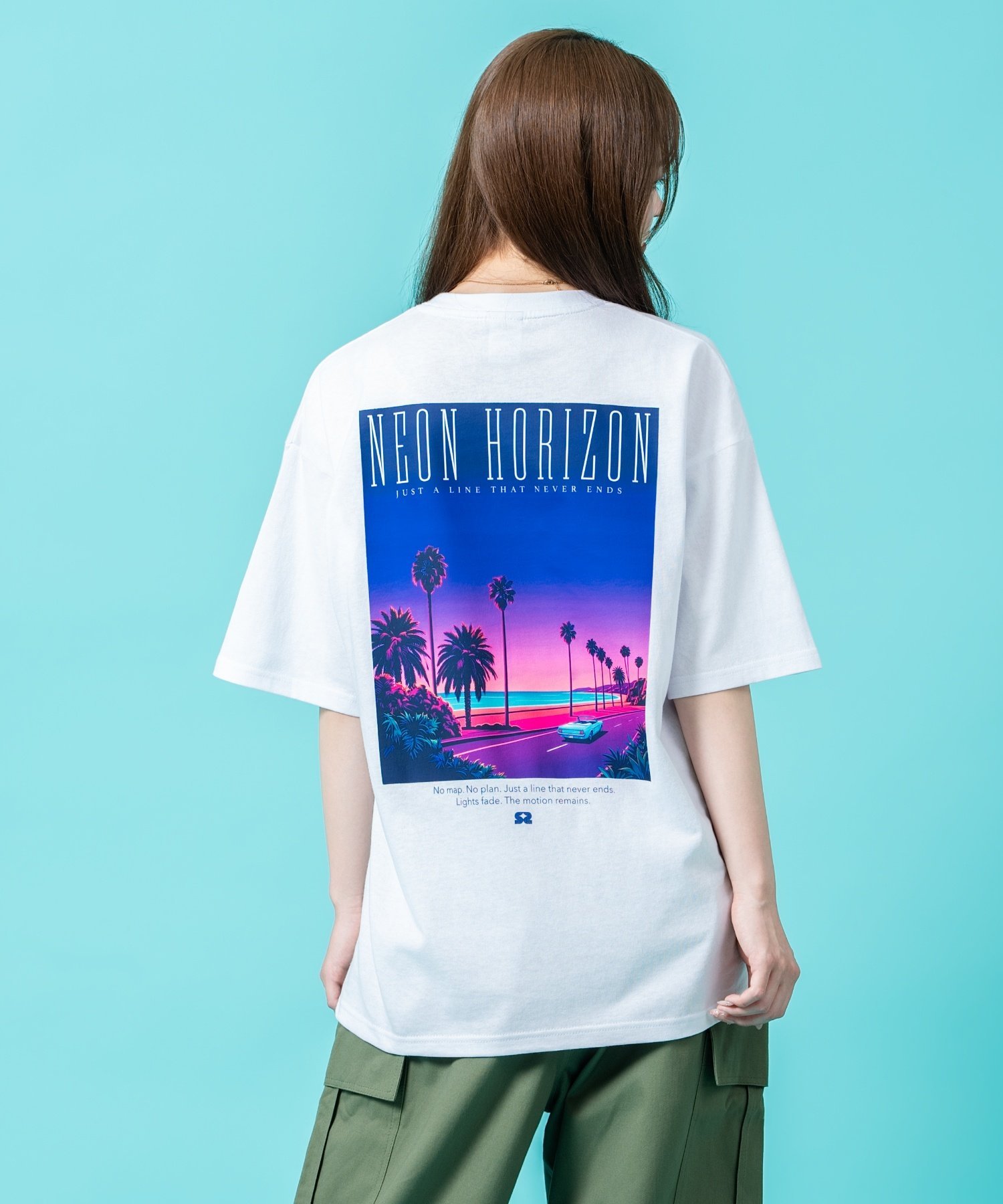 SIDEWAY STANCE SIDEWAY STANCE サイドウェイスタンス ネオン 半袖Tシャツ インプローブス トップス カットソー・Tシャツ ネイビー ホワイト ブラック