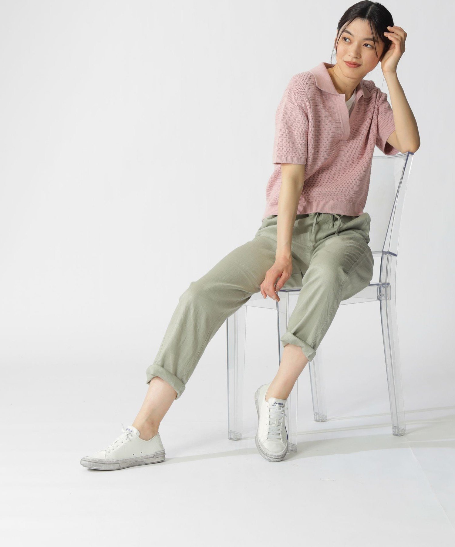 ANNA ニット / ANNA KNIT WOMAN エコアルフ トップス ニット ピンク