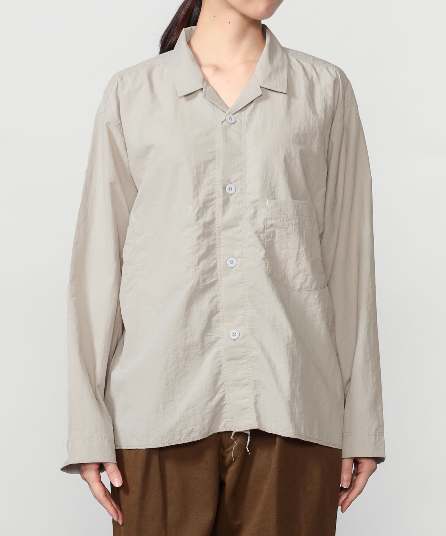 Bshop MORIKAGE SHIRT KYOTO ｜＜別注＞オープンカラーシャツ WOMEN ビショップ トップス シャツ・ブラウス グリーン イエロー ホワイト