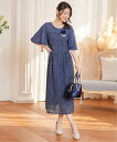 【SALE/60%OFF】DRESS+ ワンピース パーティードレス レース 結婚式 ドレスプラス ワンピース・ドレス ドレス ピンク グリーン ブルー ネイビ...