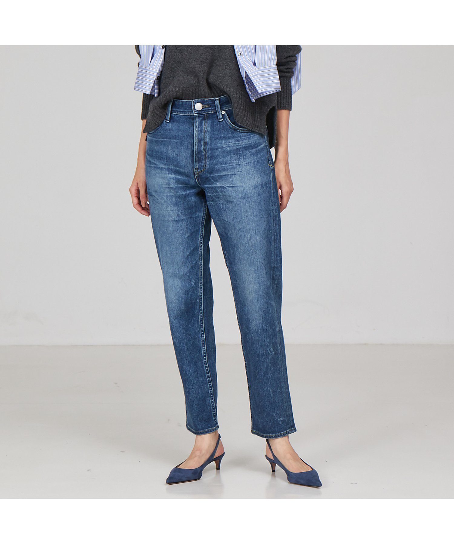 【SALE／30%OFF】qualite 【YANUK】ストレートデニムパンツ カリテ パンツ ジーンズ・デニムパンツ ブルー【送料無料】のサムネイル