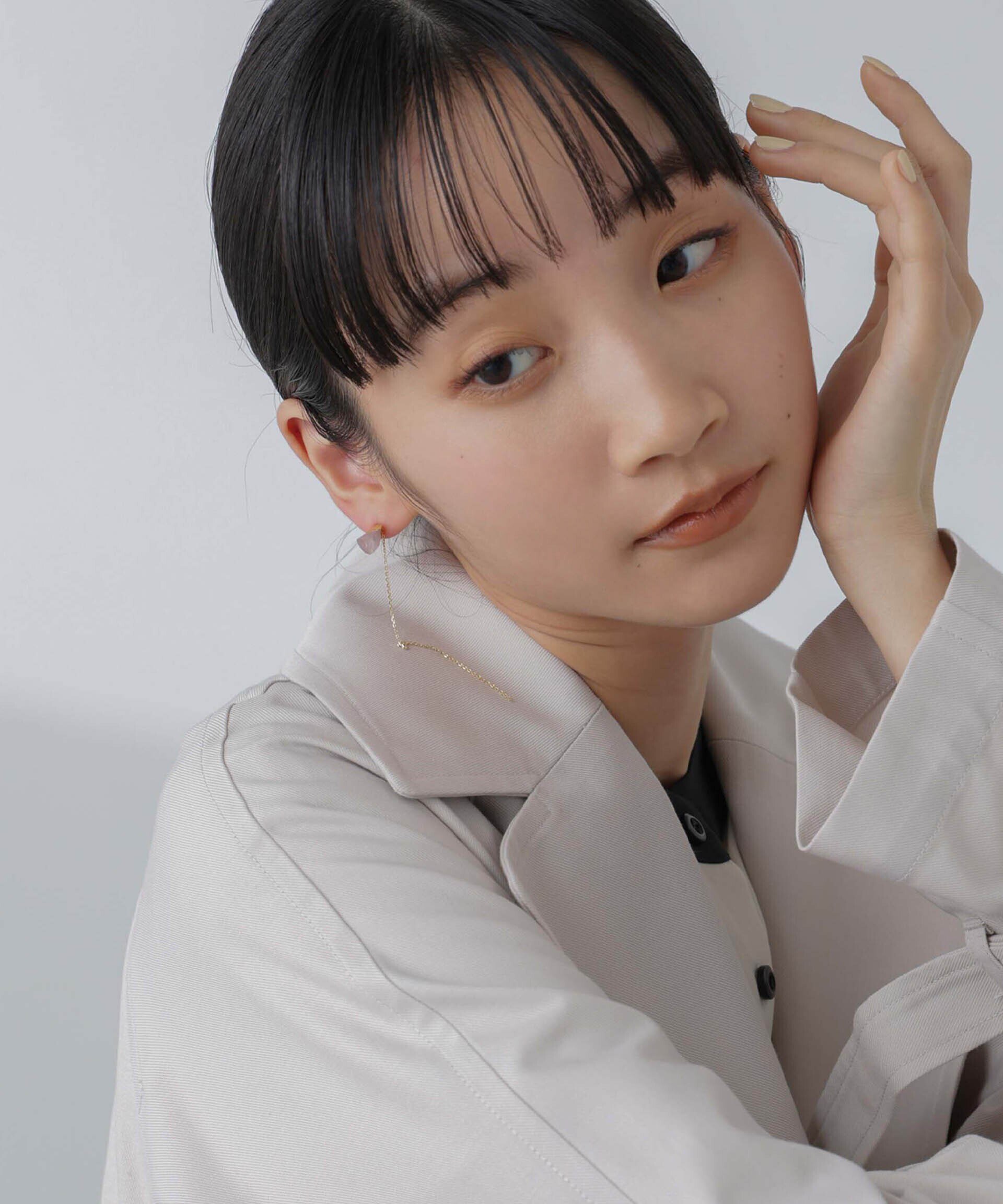 【SALE／60%OFF】NANO universe ストーンチェーンピアス ナノユニバース アクセサリー・腕時計 ピアス【送料無料】 stylife-14380142 Rakuten Fashion サンプル画像2