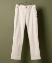 【SALE/35%OFF】NUMBER (N)INE SLIM TAPERED WORK PANTS ナンバーナイン パンツ その他のパンツ ブラック ホワイト【送料無料】