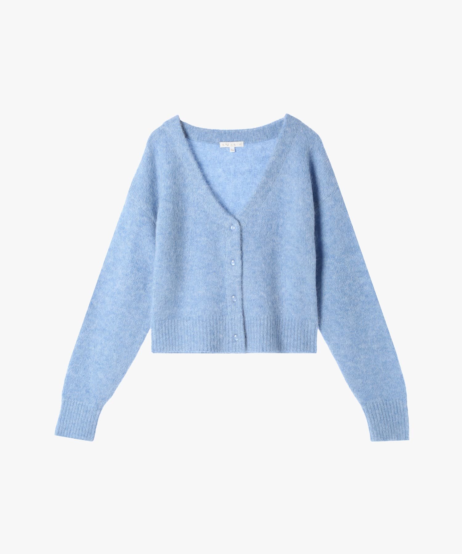 【SALE／50%OFF】To b. by agnes b. WW75 CARDIGAN ヘアリーブイネックカーディガン アニエスベー トップス カーディガン ブルー【送料無料】