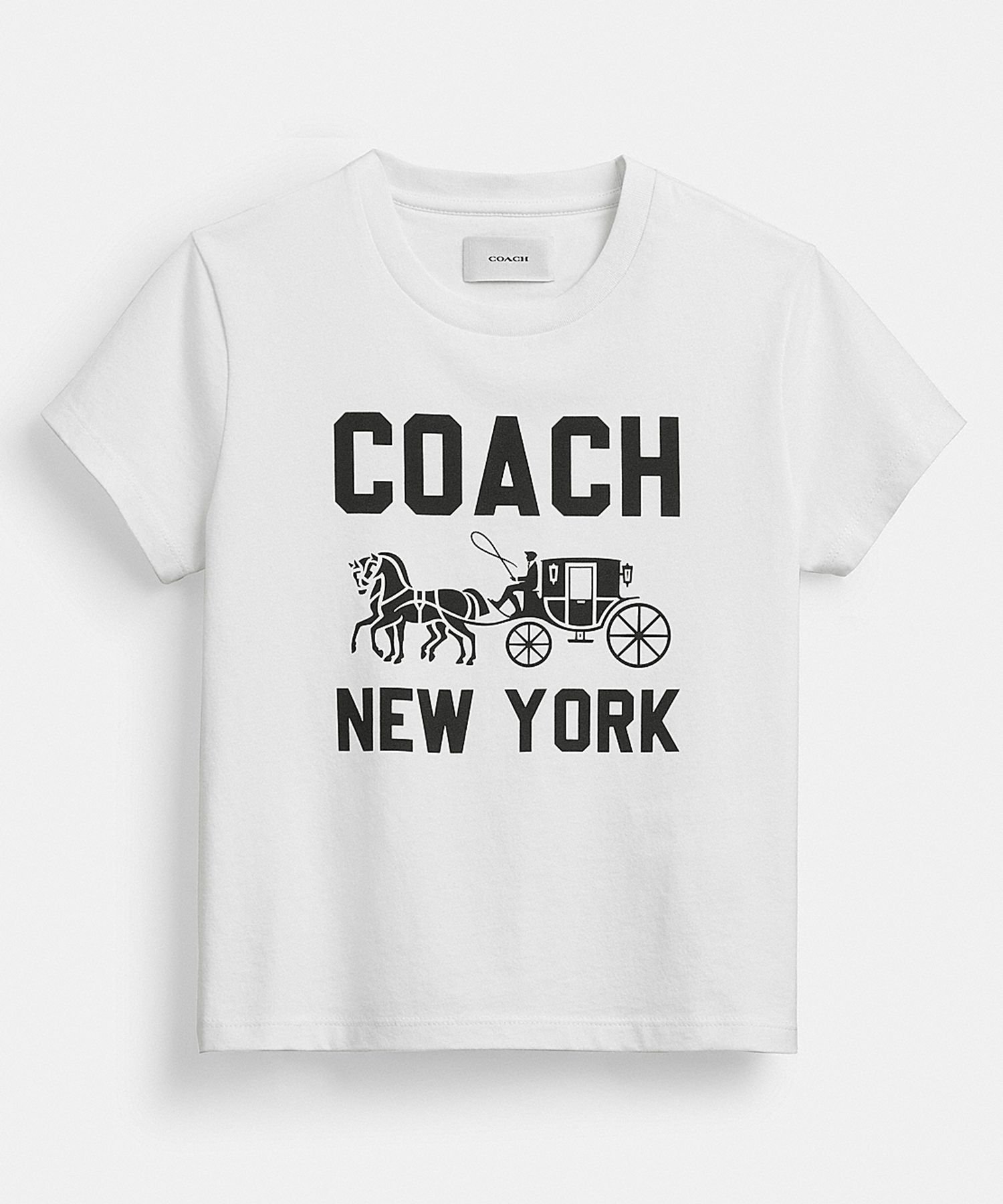 COACH 【公式】ホース アンド キャリッジ Tシャツ・オーガニック コットン コーチ トップス カットソー・Tシャツ ホワイト【送料無料】