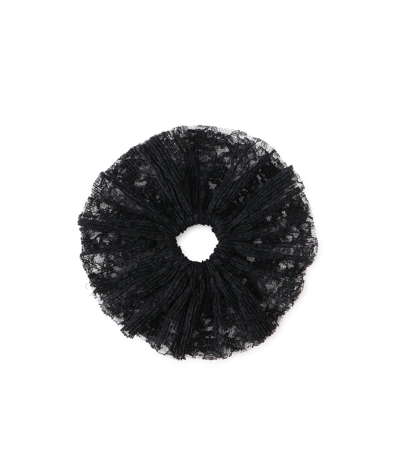 【SALE／40%OFF】ROPE' PICNIC PASSAGE ビッグフリルレースシュシュ ロペピクニック ヘアアクセサリー ヘアゴム ブラック
