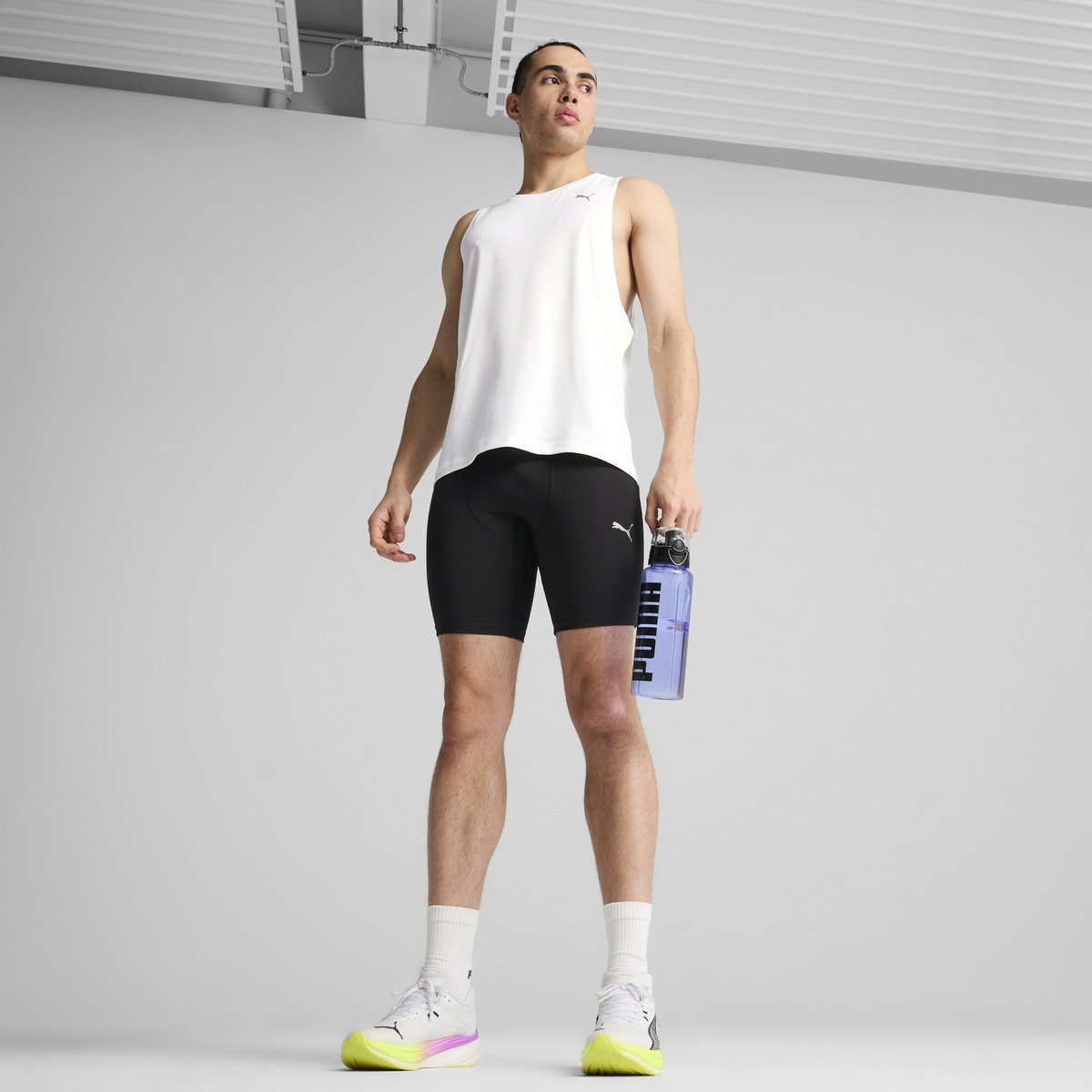 PUMA メンズ ランニング ラン ファウンデーション 8インチ タイツ プーマ パンツ その他のパンツ ブラック【送料無料】